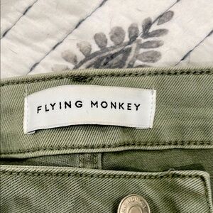 Olive Green Denim Pants